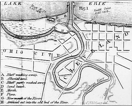 early map of cleveland